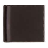 Портмоне мужское BEFLER "Classic", 100х90 мм, натуральная кожа, на кнопке, коричневое, PМ.22.-1