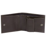 Портмоне мужское BEFLER "Classic", 100х90 мм, натуральная кожа, на кнопке, коричневое, PМ.22.-1