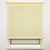 Штора рулонная BRABIX 140х175 см, текстура - лён, защита 55-85%, 200 г/м2, кремовый S-21, 606002