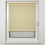 Штора рулонная BRABIX 40х175 см, текстура - лён, защита 55-85%, 200 г/м2, кремовый S-21, 605968