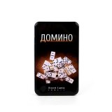 Игра настольная домино в метал. кор. 9*12*3см 