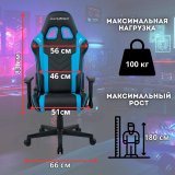 Кресло компьютерное игровое DXRacer OH/P132/NB черно-синее