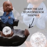 Подставка для благовоний Luxury Gift, из керамики "Монах", 50 благовоний