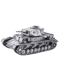 3D пазл металлический танк "1:48 Panzer IV Tanks D" Luxury Gift, сборная модель