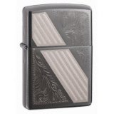 Зажигалка с рисунком "Zippo в металле"