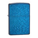 Подарочная зажигалка с рисунком "Zippo в синем"