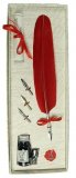Подарочный набор для письма "Алое перо", 36*13*4см