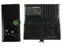Портмоне женское "Черная кошка", 9*19см