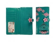 Портмоне женское "Весенняя сакура", 9*19см