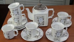 Подарочный чайный набор на 6 персон "Английская роза"
