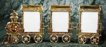 Фоторамка детская "Паровозик" на 3 фото, 9*21см