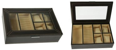 Многосекционная шкатулка для хранения часов, 29*18*8см