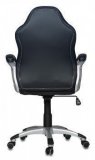 Кресло руководителя черное с красными вставками Бюрократ CH-825S/Black+Rd