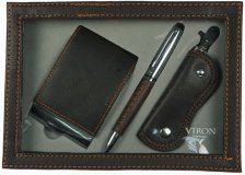 Подарочный набор VIRON 43517 (авторучка, ключница, визитница) 21*15*4см