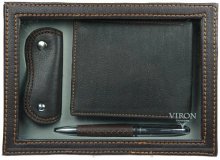 Подарочный набор VIRON 43530 (авторучка, ключница, портмоне) 21*15*4см