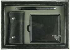 Подарочный набор VIRON 43556 (авторучка, ключница, портсигар) 15*21*4см