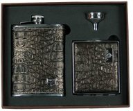Подарочный набор VIRON 45293 (фляжка 230мл, воронка, портсигар) 18*22*5см