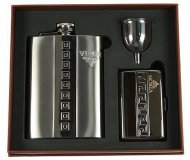 Подарочный набор VIRON 45333 (фляжка 230мл, воронка, портсигар) 21*18*5см