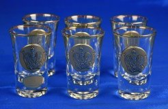 Подарочный набор для водки "Корона Российской Империи", 21*21*5,5см