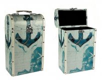 Шкатулка барная "Сундучок" под бутылку 34770, 21*12*37см