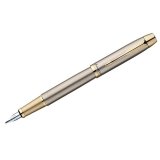 Ручка перьевая "IM Metal Brushed Metal GT" корпус золотистый, подарочная упаковка