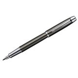 Ручка перьевая "IM Premium Deep Gun Metal Chiselled CT" корпус серый/хром, подарочная упаковка