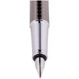 Ручка перьевая "IM Premium Deep Gun Metal Chiselled CT" корпус серый/хром, подарочная упаковка