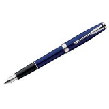 Ручка перьевая "Sonnet Laque Blue CT" корпус синий/хром, подарочная упаковка