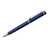 Ручка шариковая "Velvet Premium" синяя, 0,7мм, корпус синий, механизм поворотный, инд. упак.