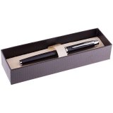 Ручка-роллер "IM Premium Matte Black CT" черная, 0,5мм, корпус черный, подарочная упаковка