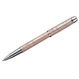 Ручка-роллер "IM Premium Metallic Pink CT" черная, 0,5мм, корпус розовый/хром, подарочная упаковка