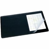 Подкладка для письма 40*60 см, черная, с прозрачным листом
