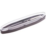 Ручка перьевая "Silver Prestige" синяя, 0,8мм, корпус черный, пластикфутляр