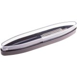 Ручка шариковая "Silver Arrow" синяя, 1мм, корпус синий/хром, автоматическая, пластикфутляр