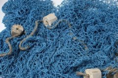 Декоративная рыболовная сеть, голубая, 170*170 см